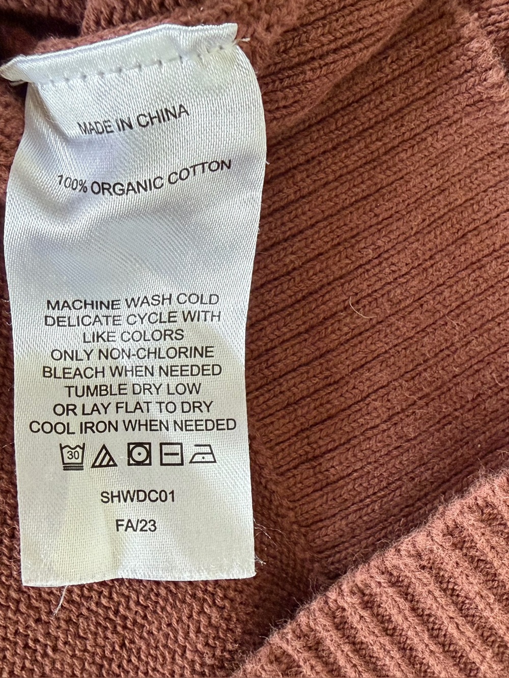 Quince Brown 100% organic cotton Classic 90s Minimalist French Girl Chic Sweater - Picture 6 of 6
